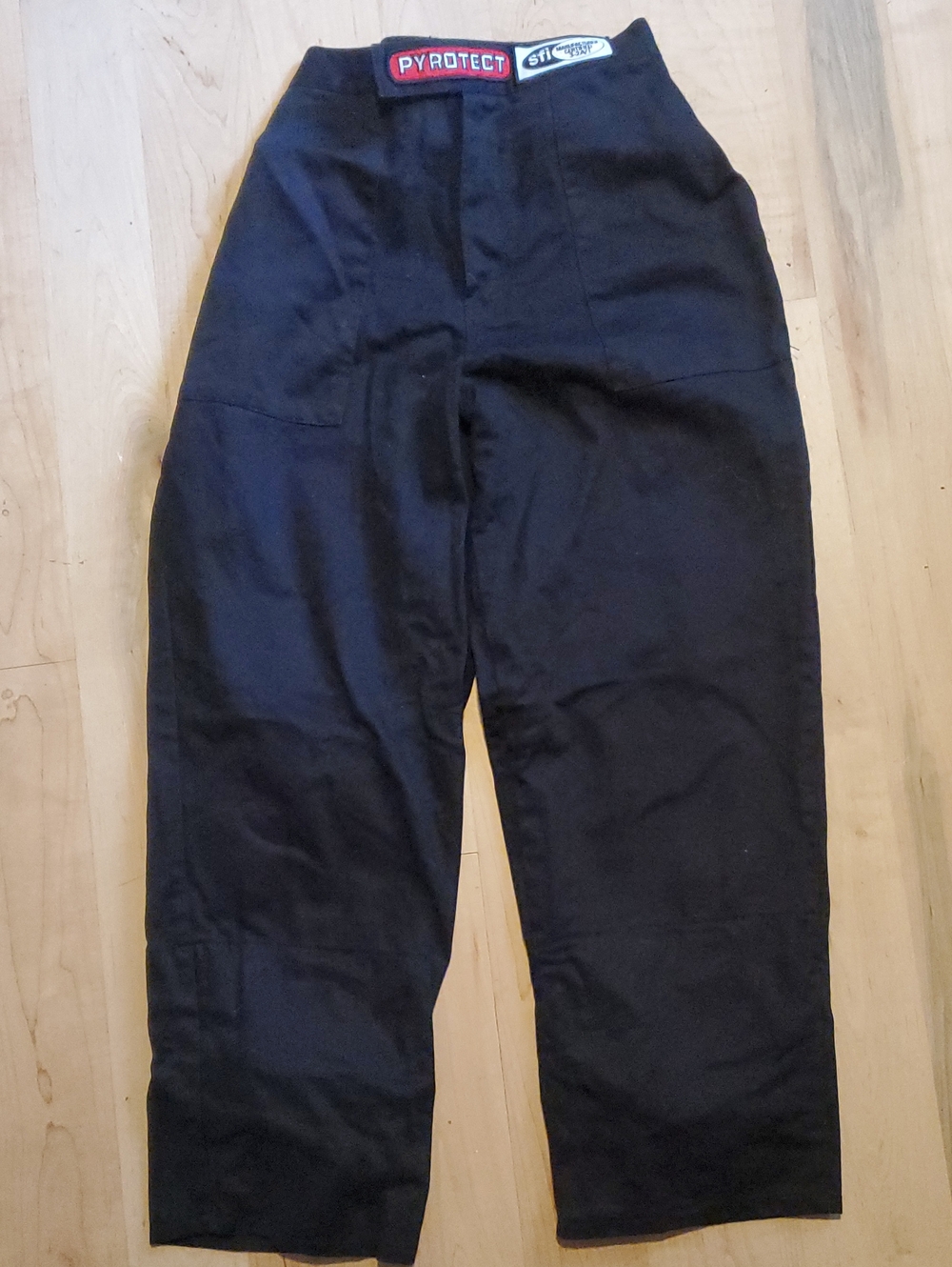 Black Men's Racing Pants - High-Protection Fire-Resistant Pant
